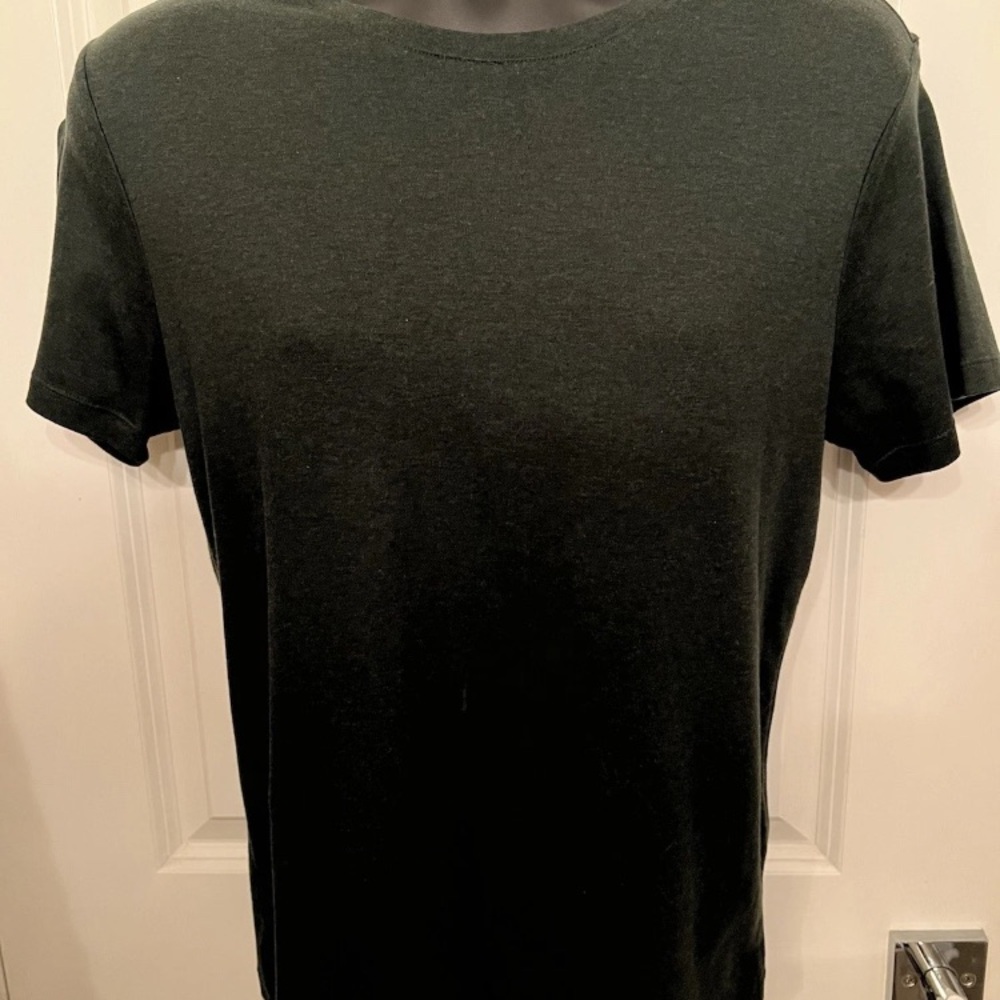 BANANA REPUBLIC Men’s Small Dark Green Short Sleeve Luxury Touch Shirt
